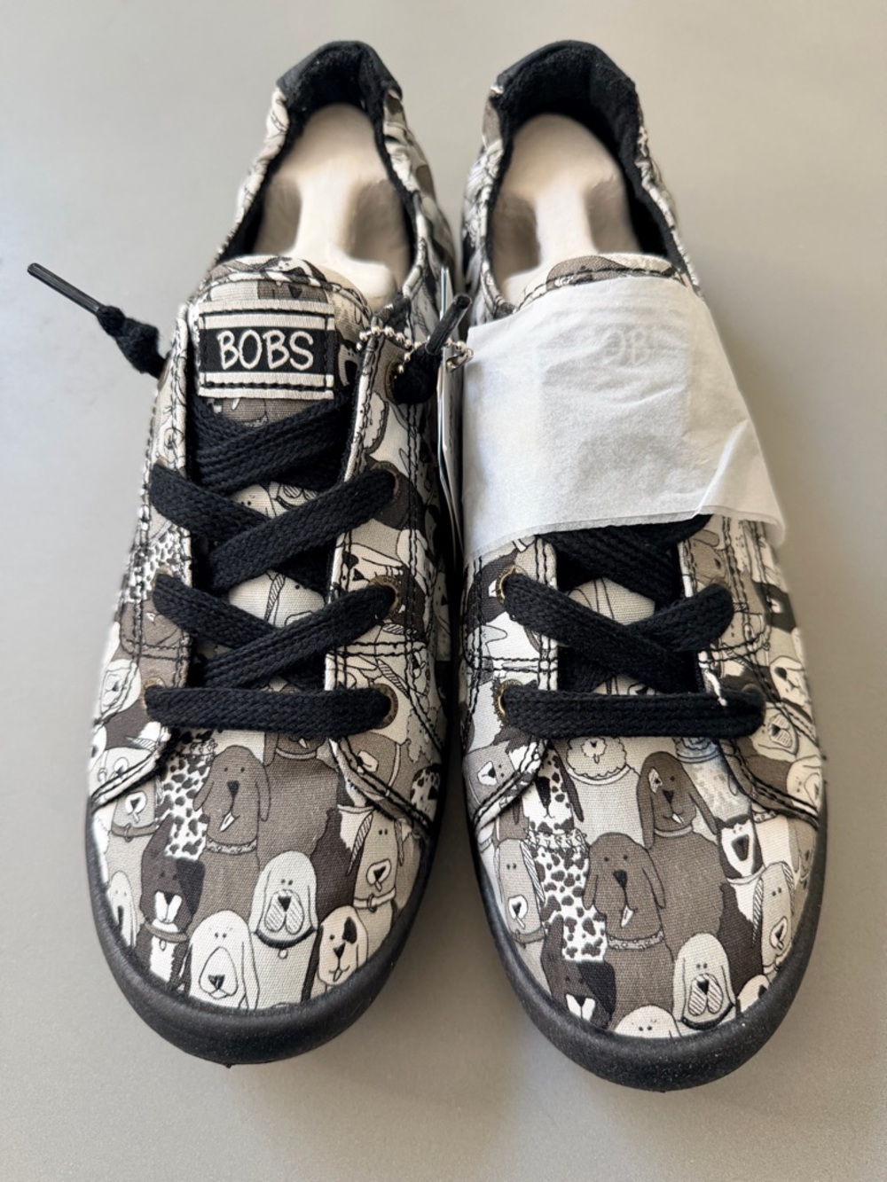 NWT Skechers White Box with Red & Blue Graphics – BOBS Memory Foam